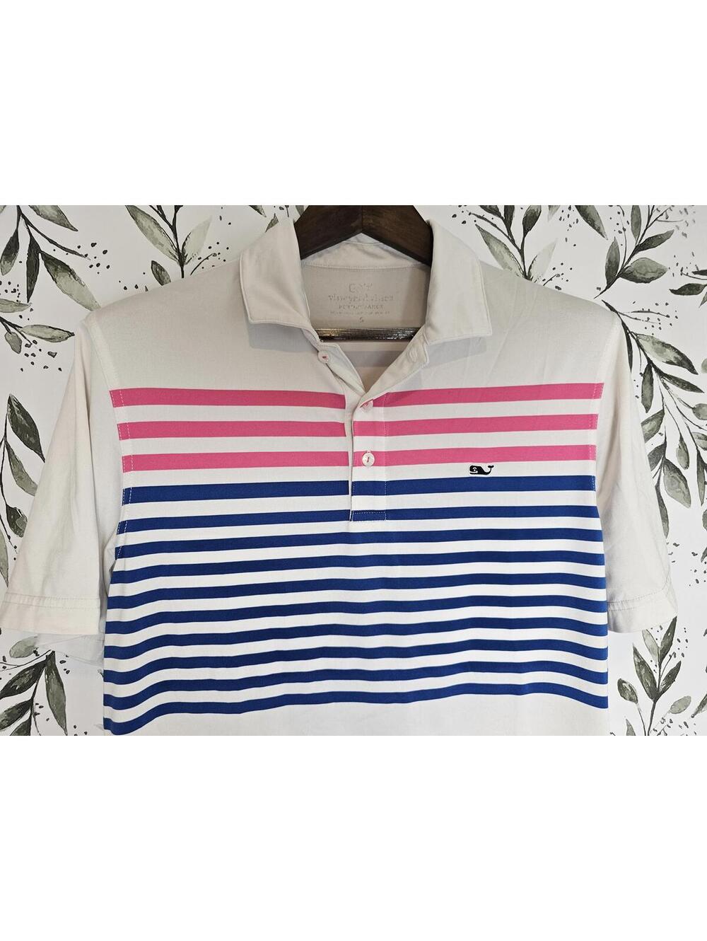 Vineyard Vines Shirt White Mens Size M Polo Prima